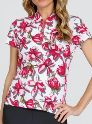 New Tail Rosalia 6.5" Sleeve Golf Top - Sweet Magnolia Size XXL. MSP$96