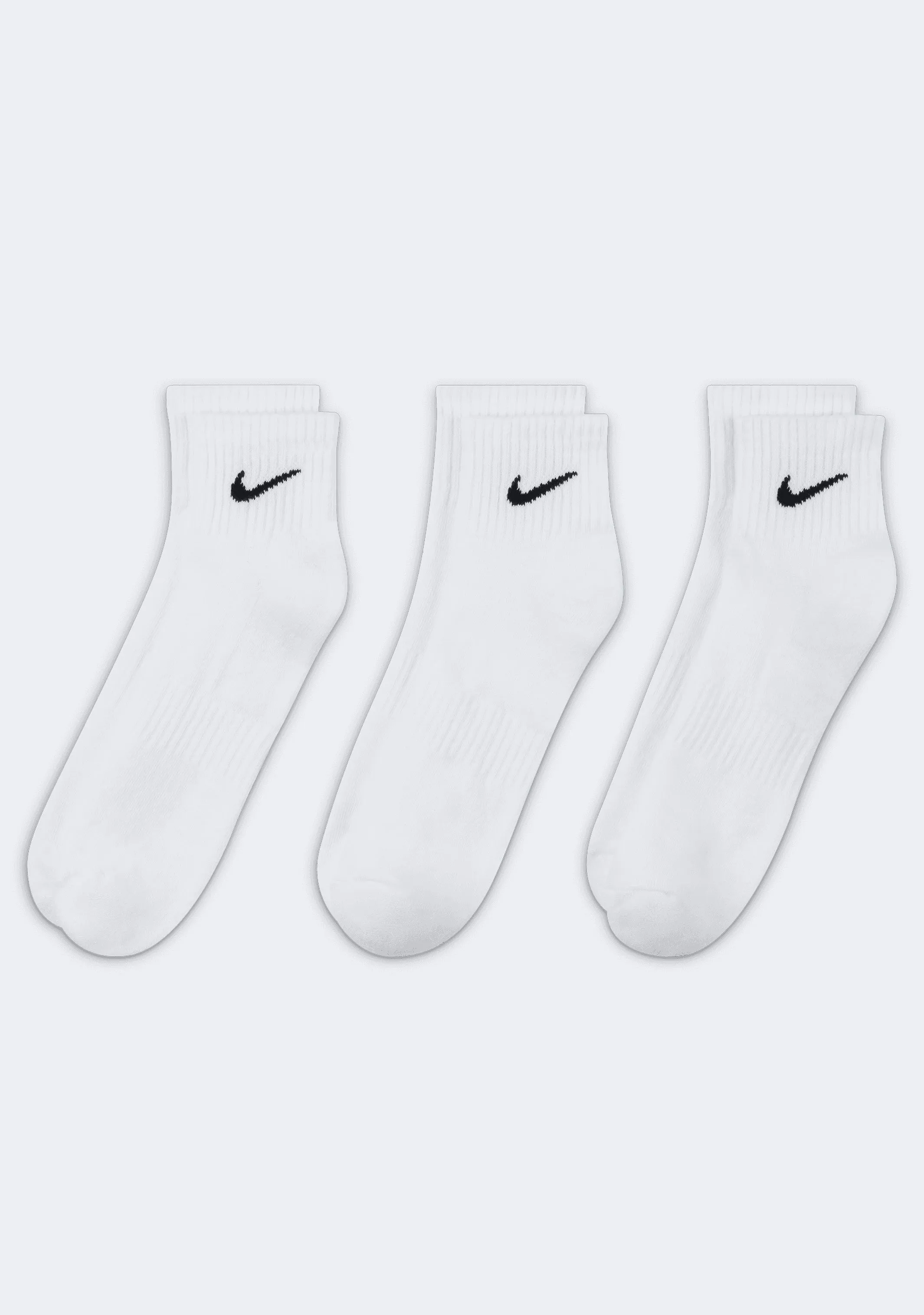 Nike Adults Everyday Cushioned Training Ankle Socks (3 Pack)
