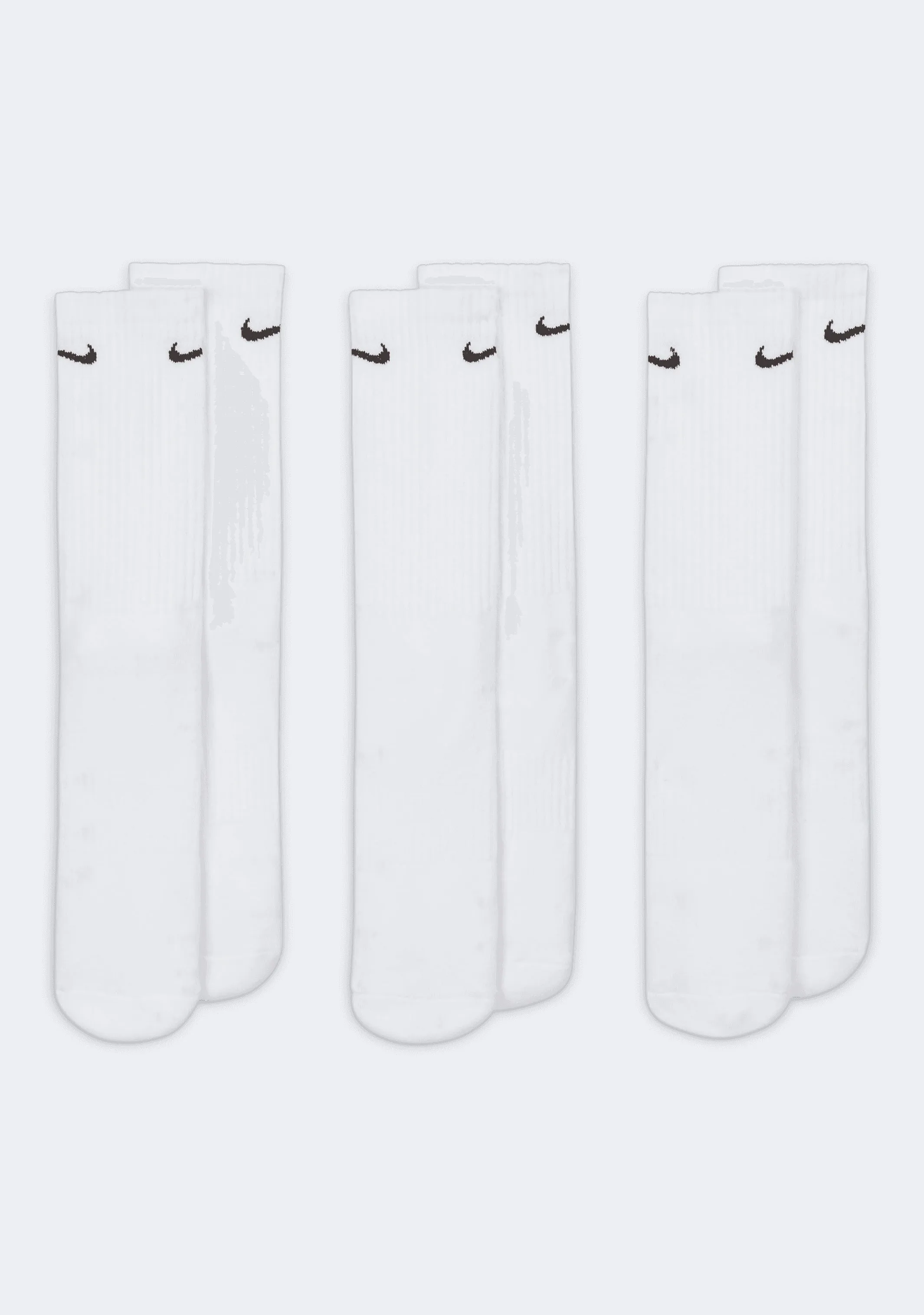 Nike Adults Everyday Cushioned Training Crew Socks (3 Pack)
