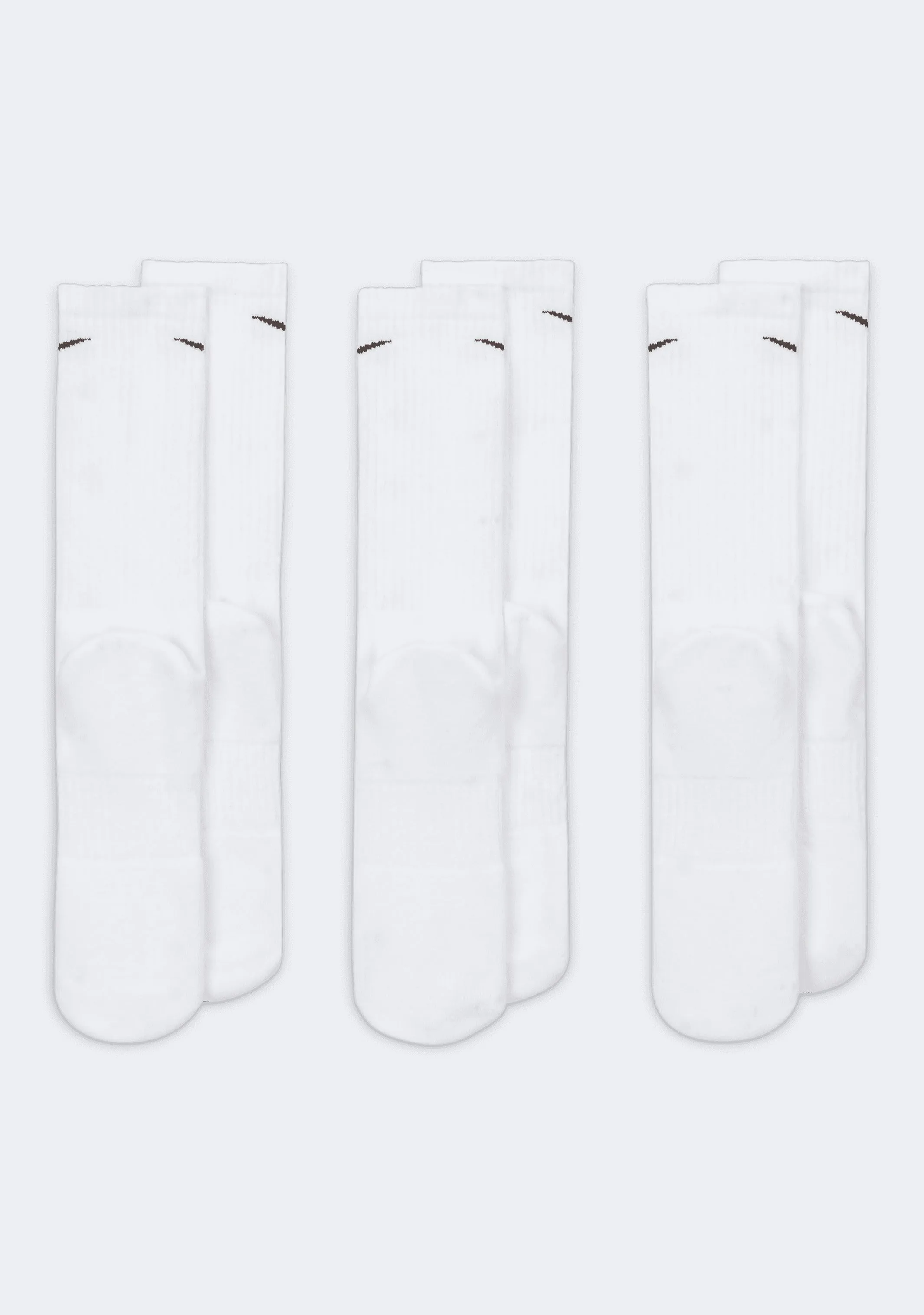 Nike Adults Everyday Cushioned Training Crew Socks (3 Pack)