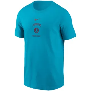 Nike Men's Florida State Seminole Logo/Florida State University Seminole Basketball Design Dri-fit Short Sleeve T-shirt - Turquoise