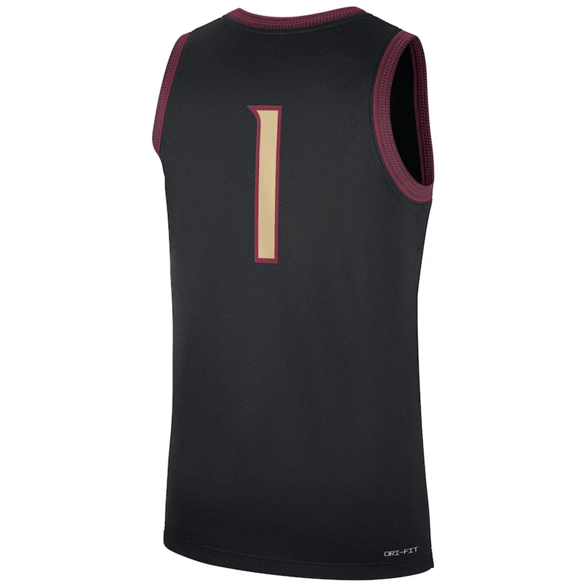 Nike Youth 2024 Seminole Logo #1 Basketball Jersey - Black