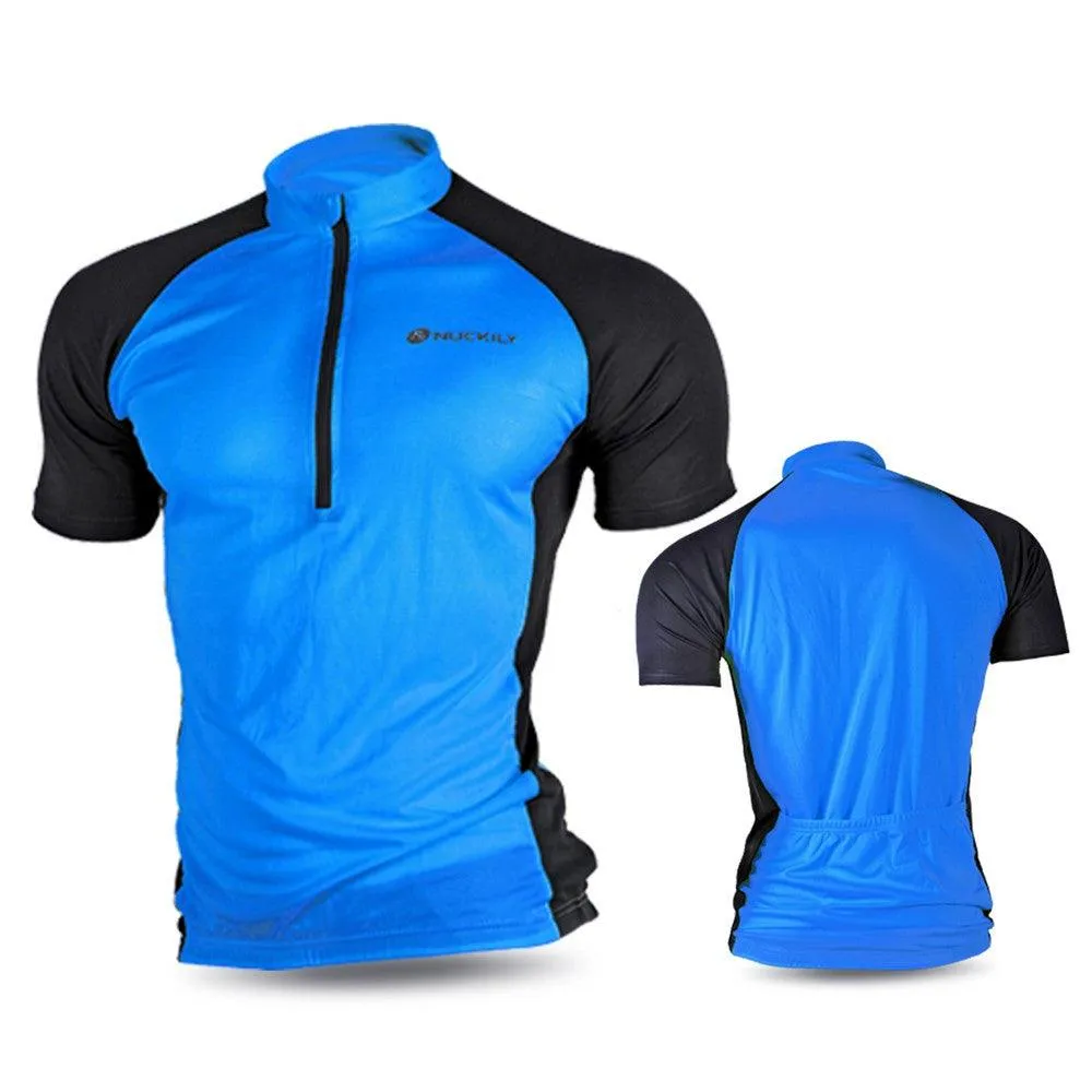 Nuckily NJ601 Mens Cycling Jersey (Blue)