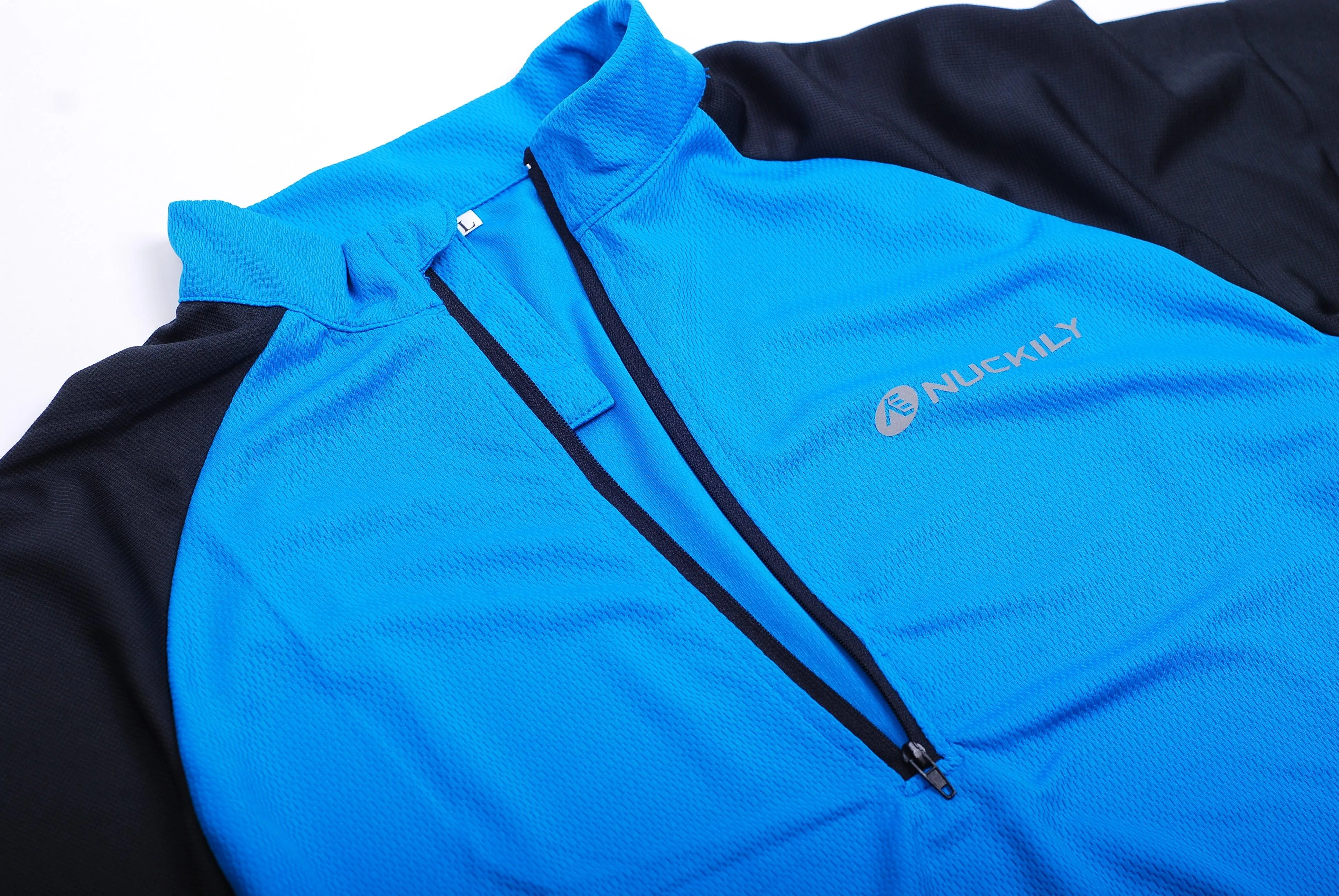 Nuckily NJ601 Mens Cycling Jersey (Blue)