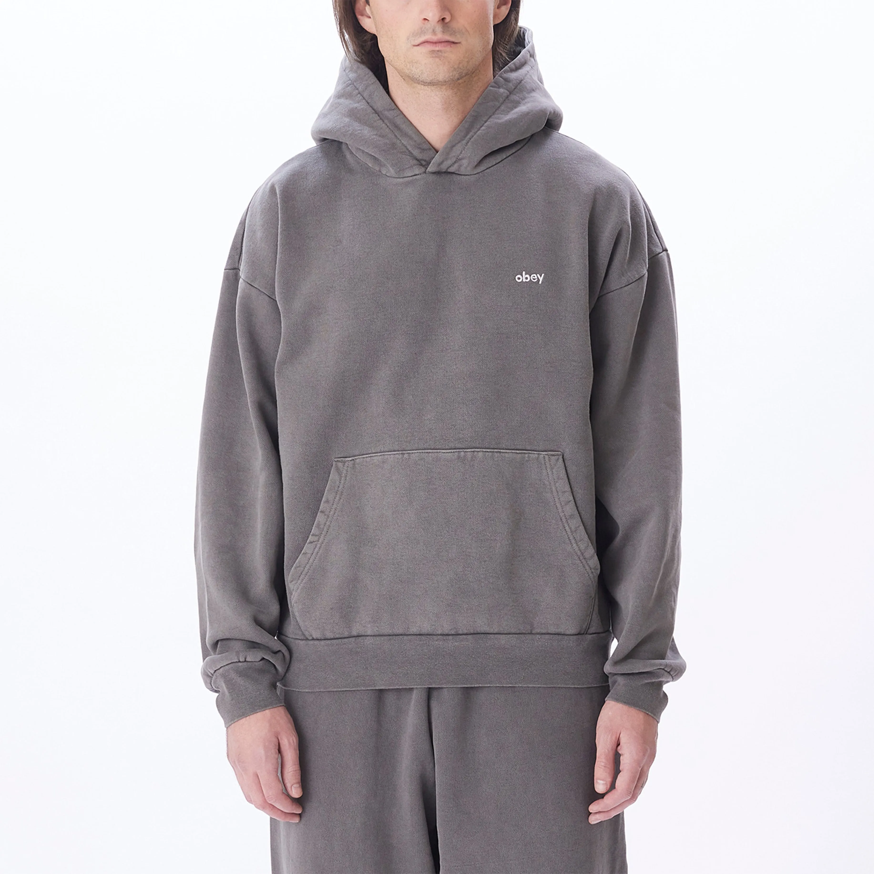 Obey Lowercase Pigment Hood Pigment Digital Black