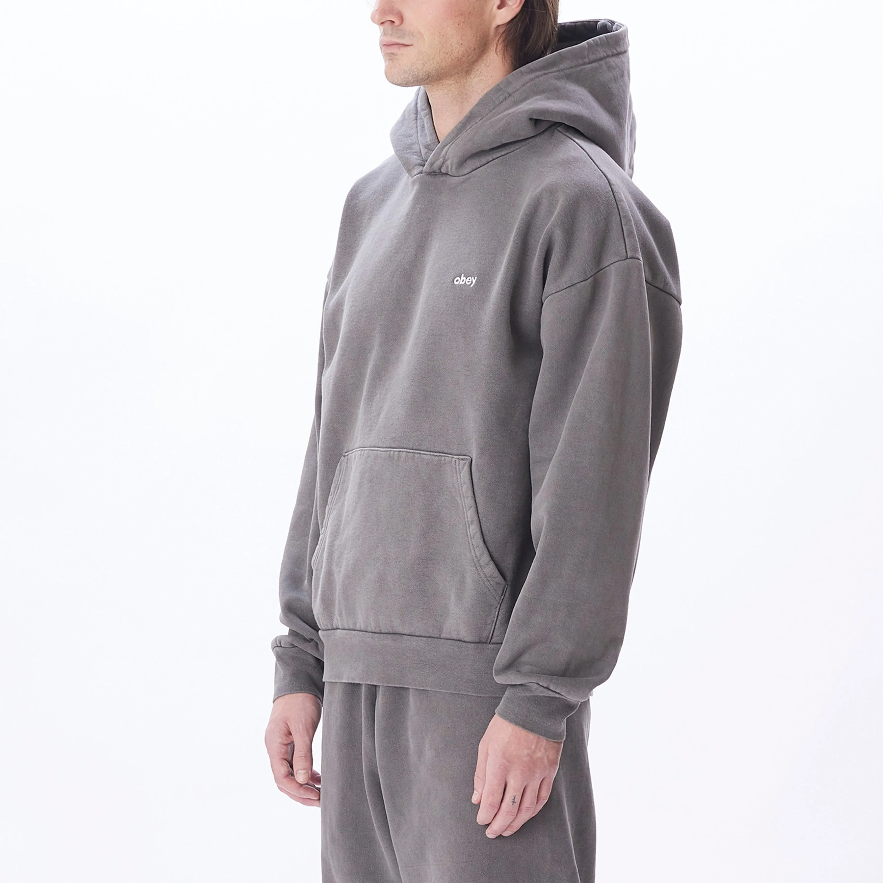 Obey Lowercase Pigment Hood Pigment Digital Black