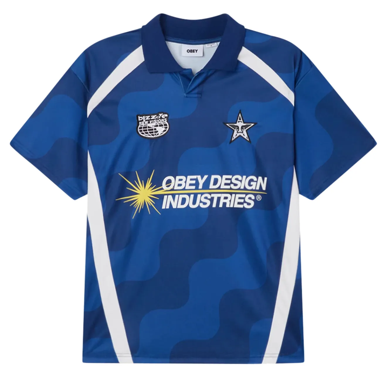 Obey Soccer Jersey Blue Multi