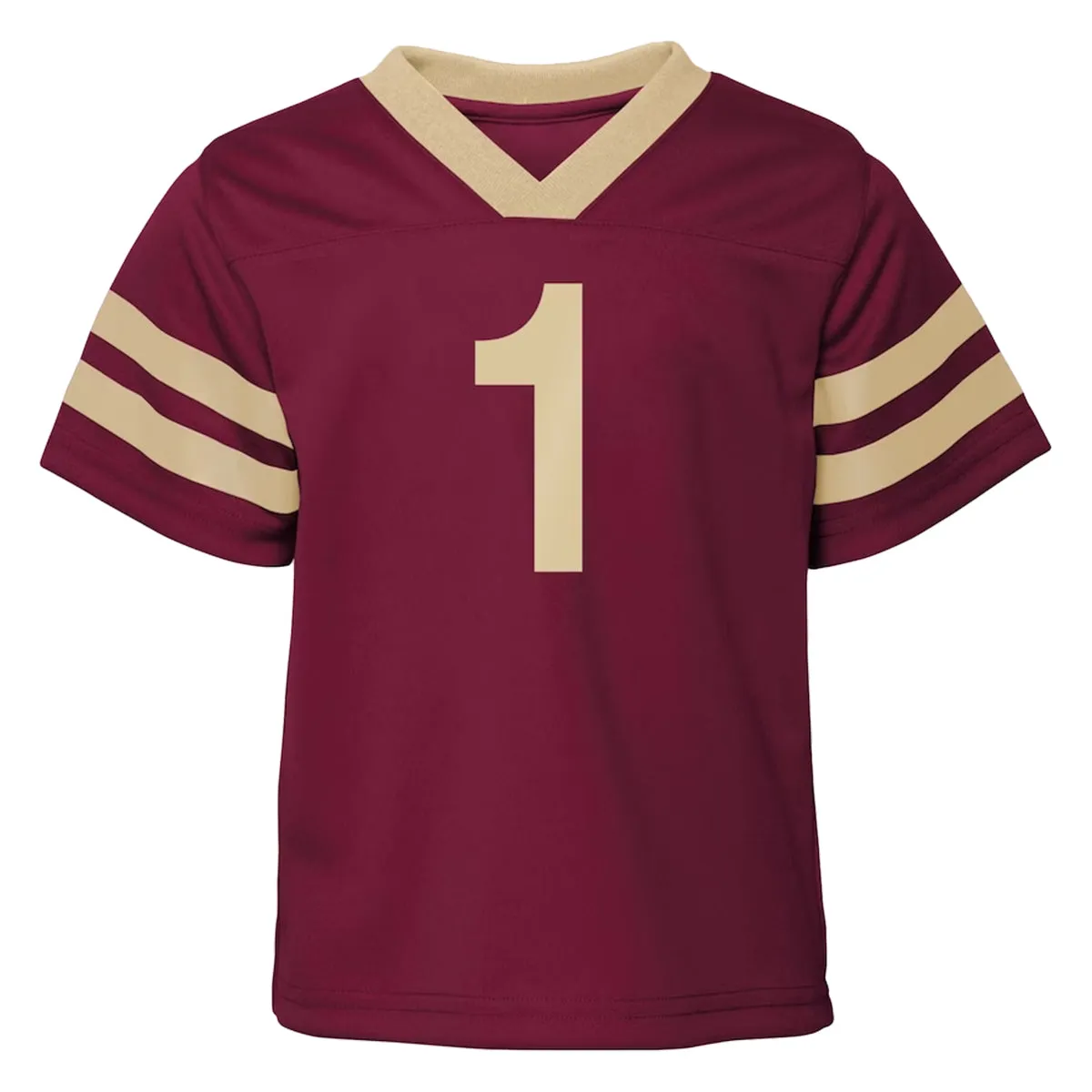 Outerstuff Kids' Florida State #1 Football Uniform Short Sleeve Top & Pant Set - Garnet/Gold