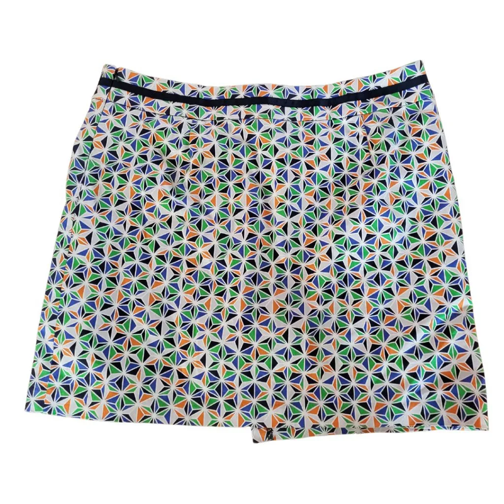 Oxford Golf Geometric Patterned Skort Size 14 MSP$65