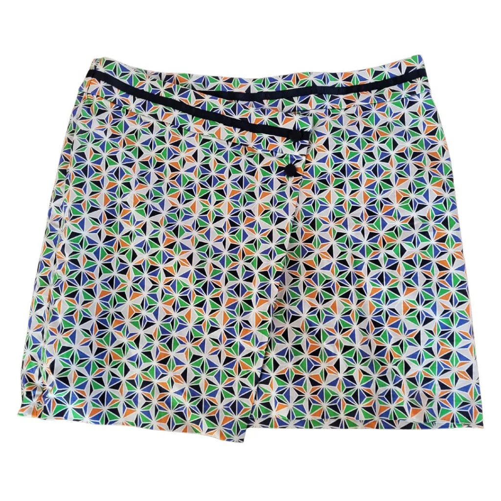 Oxford Golf Geometric Patterned Skort Size 14 MSP$65