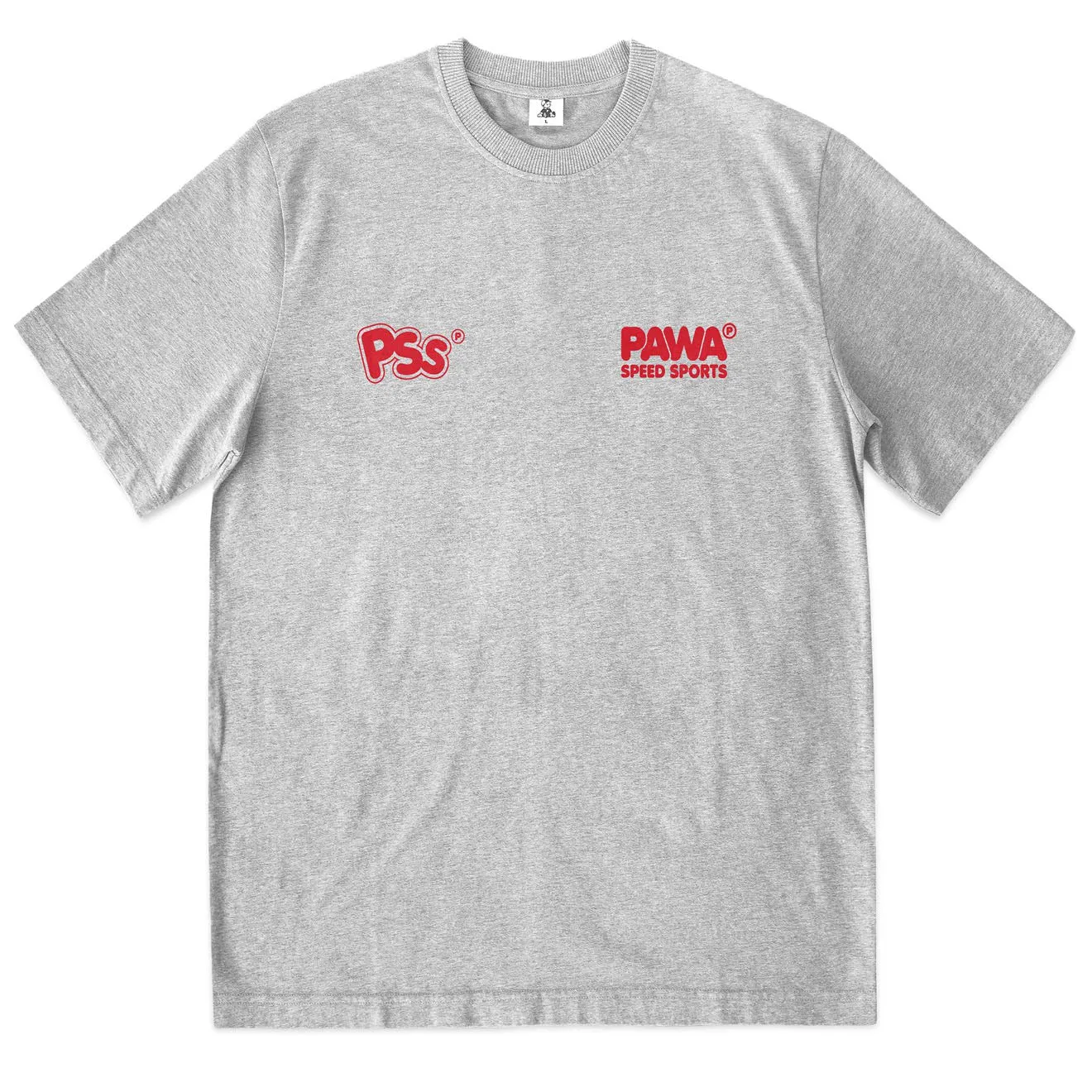 Pawa Sports Burnout T-Shirt Grey Marl
