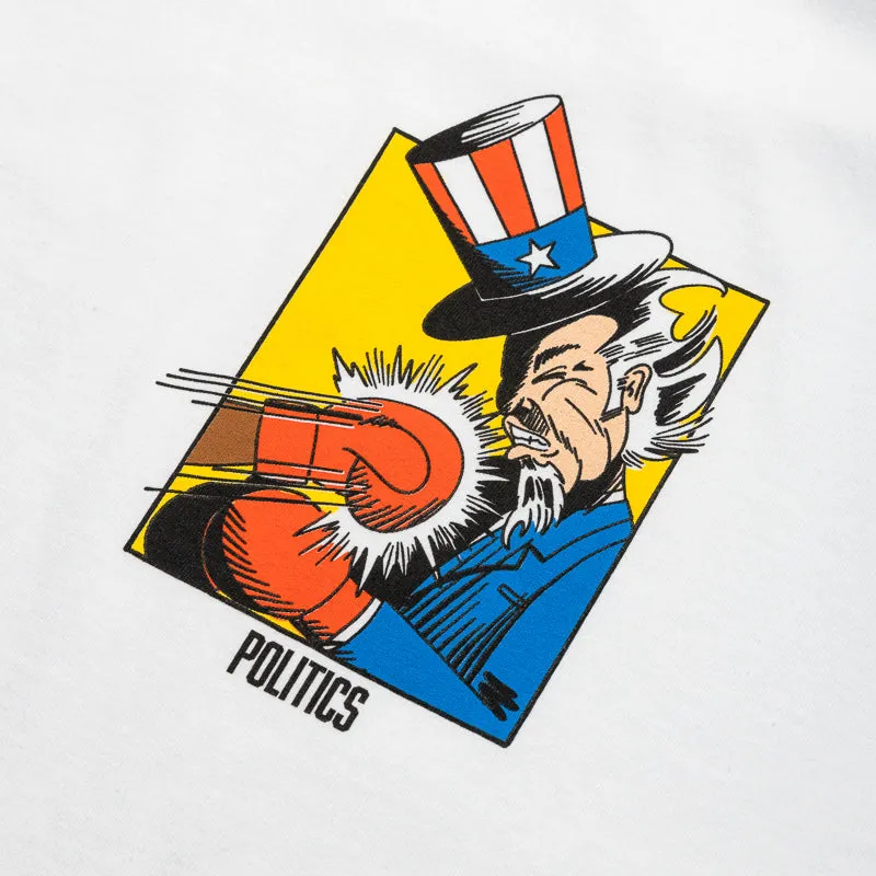 Politics Boxing Tee - White
