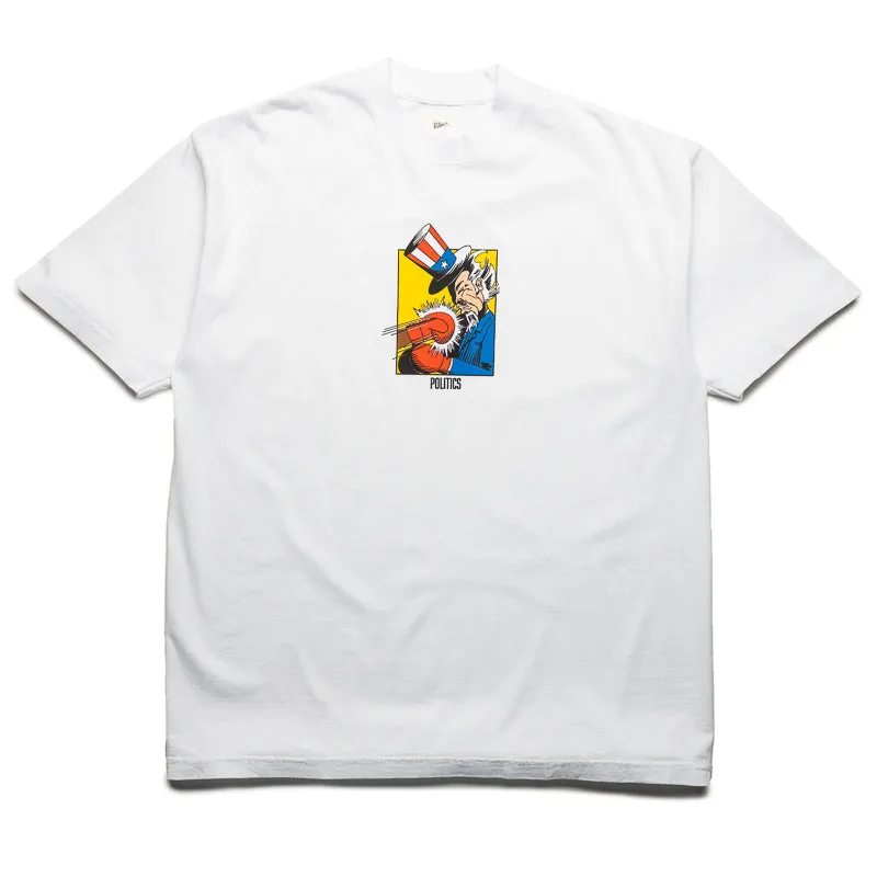 Politics Boxing Tee - White