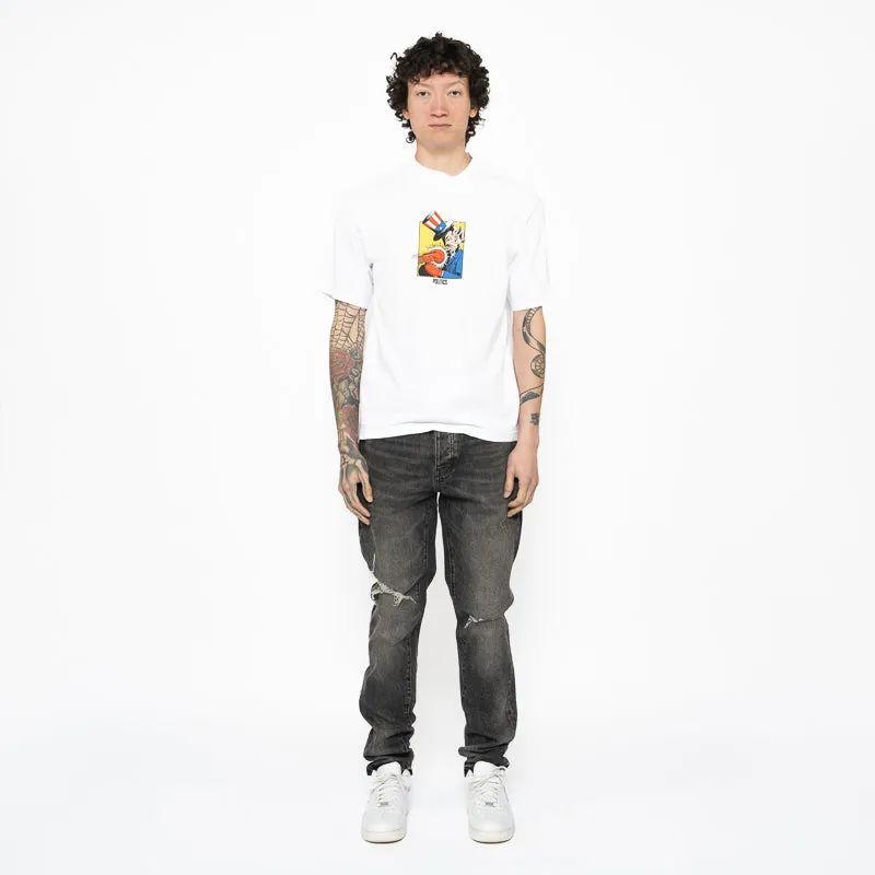 Politics Boxing Tee - White