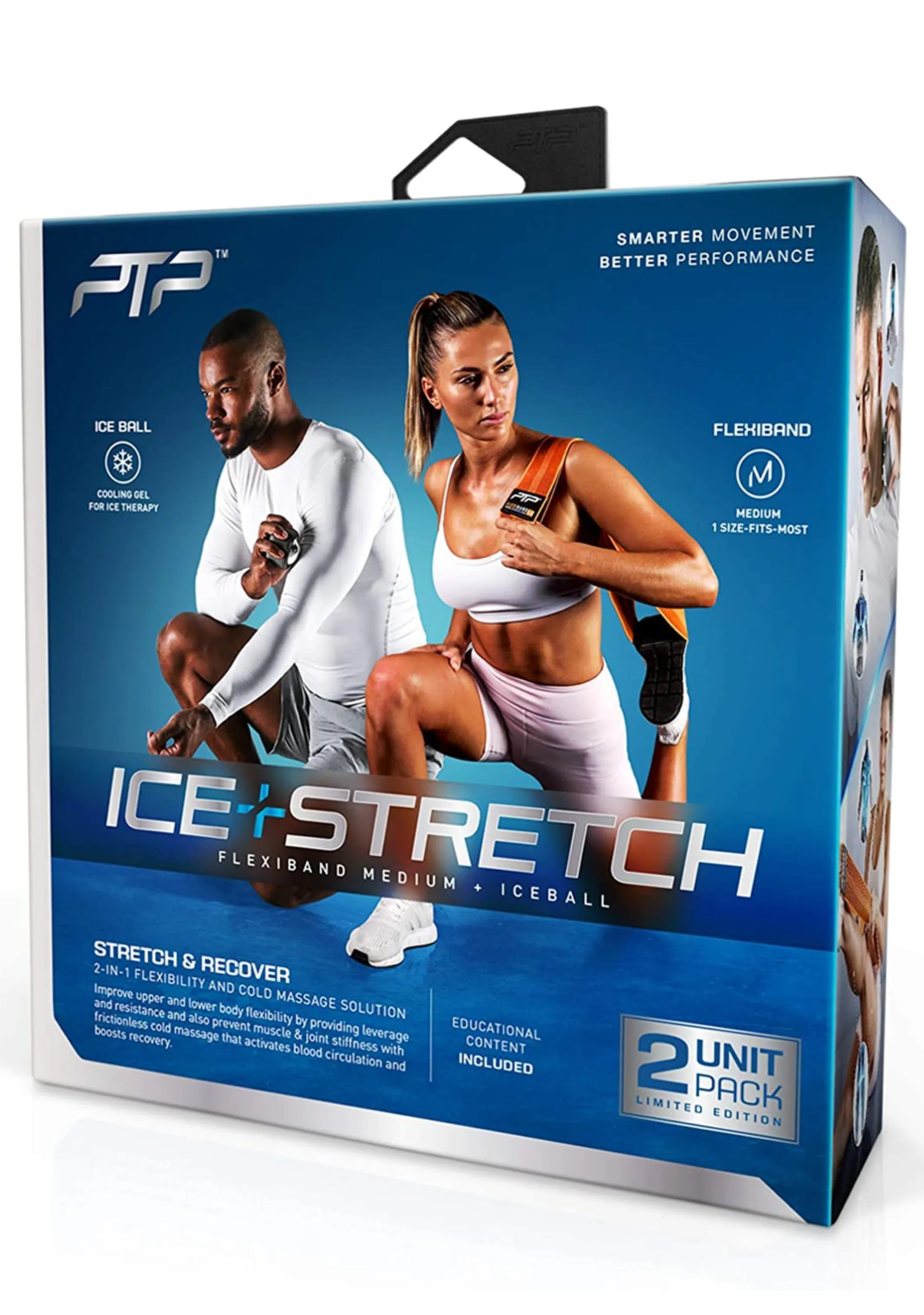 PTP Ice   Stretch Duo Pack: Flexiband and Ice Ball