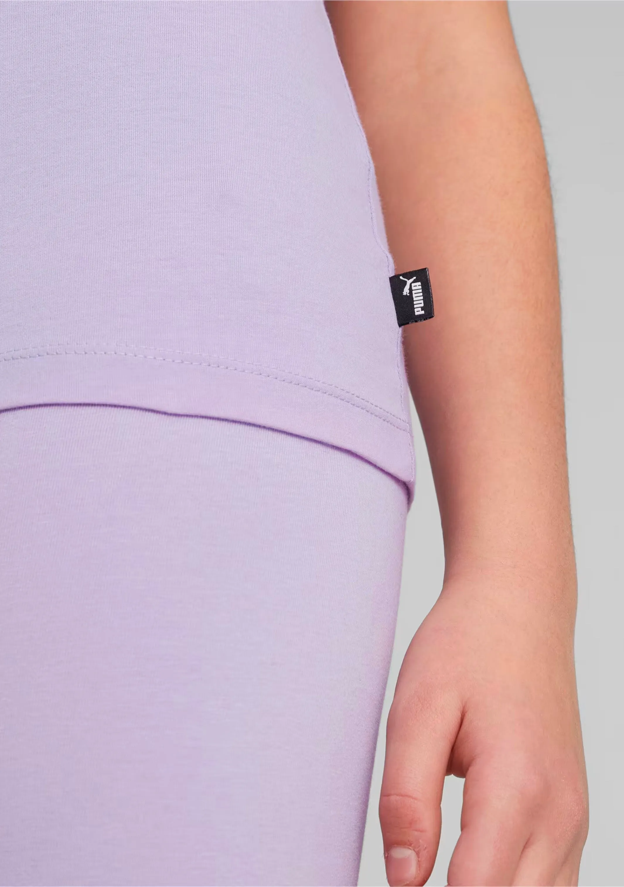 Puma Girls' Small Logo Tee Vivid Violet