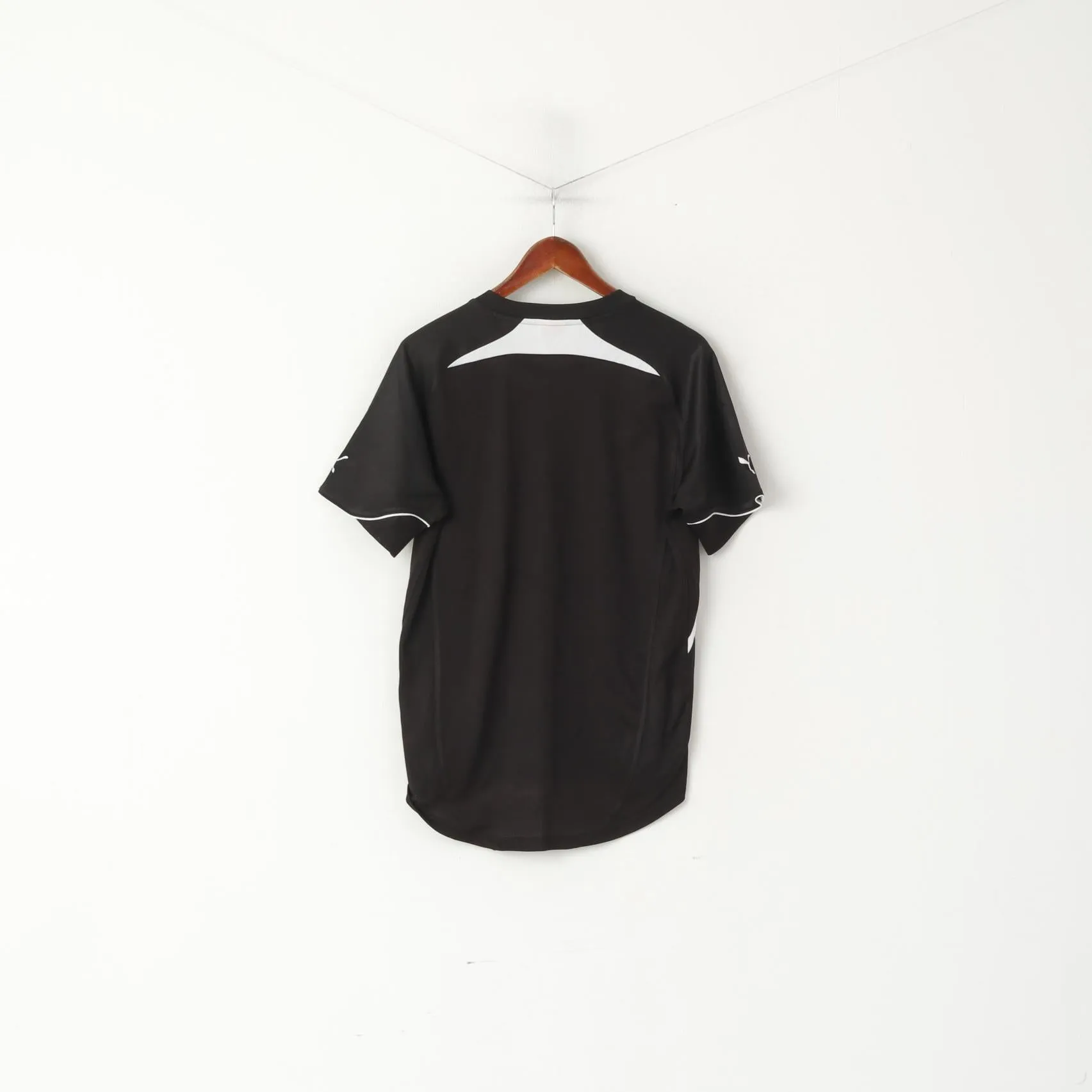 Puma Men L Shirt Black Newcaste United Football Club Sportswear Jersey Soccer Top