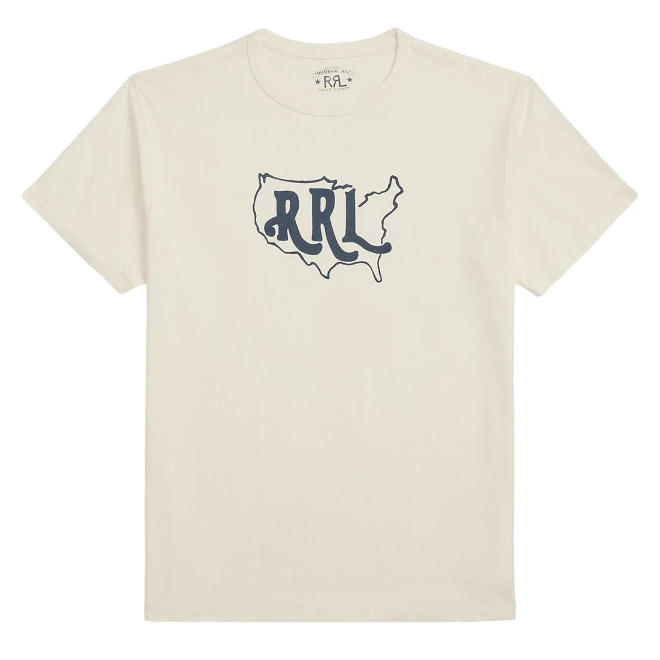 RRL By Ralph Lauren Logo Cotton-Hemp Jersey T-Shirt Warm White