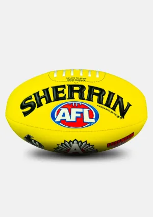 Sherrin 2025 ANZAC Day Super Soft Touch Football Yellow