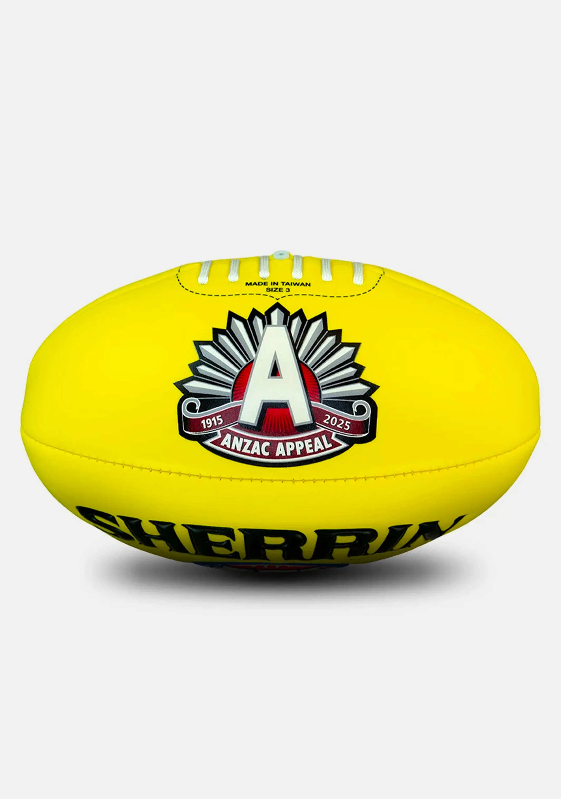 Sherrin 2025 ANZAC Day Super Soft Touch Football Yellow