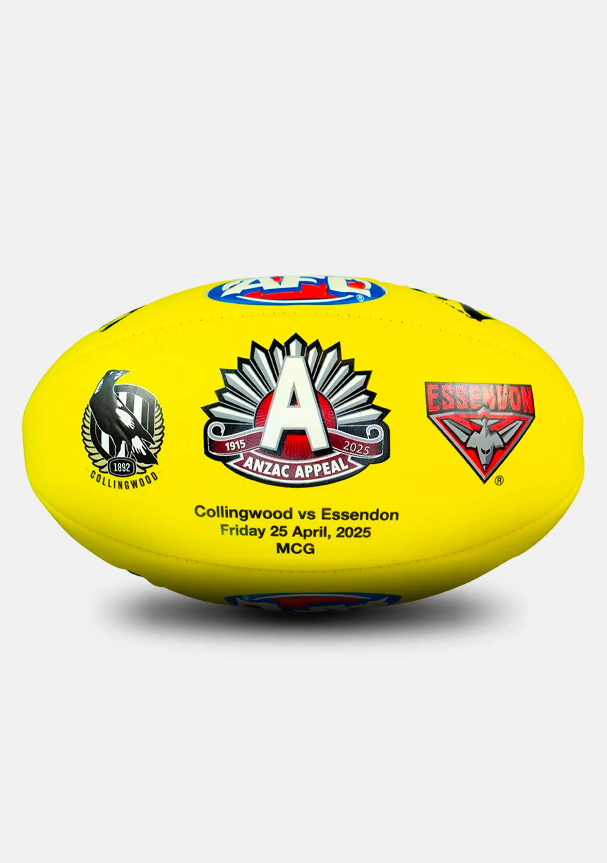 Sherrin 2025 ANZAC Day Super Soft Touch Football Yellow