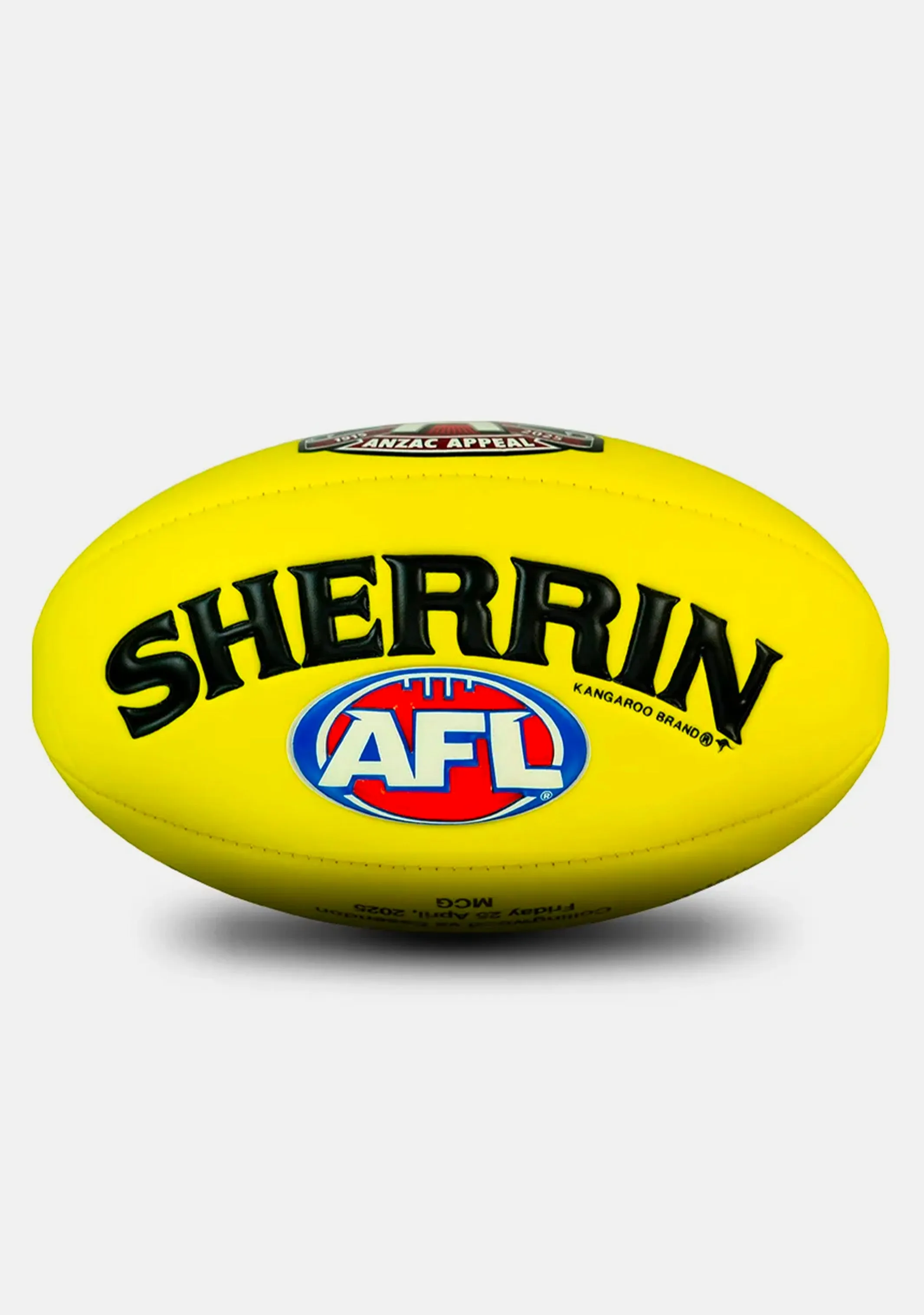 Sherrin 2025 ANZAC Day Super Soft Touch Football Yellow
