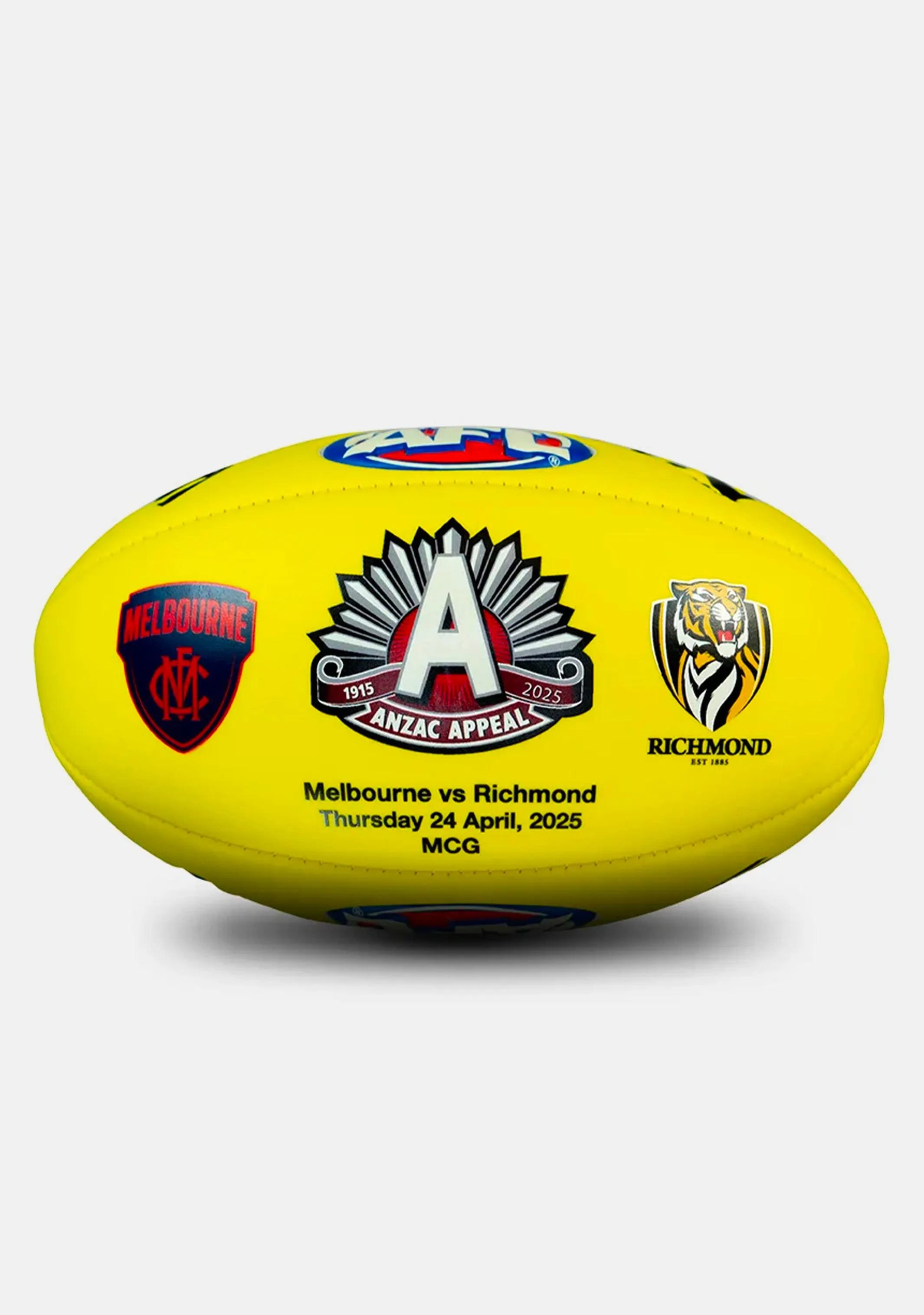 Sherrin 2025 ANZAC Eve Super Soft Touch Football Yellow