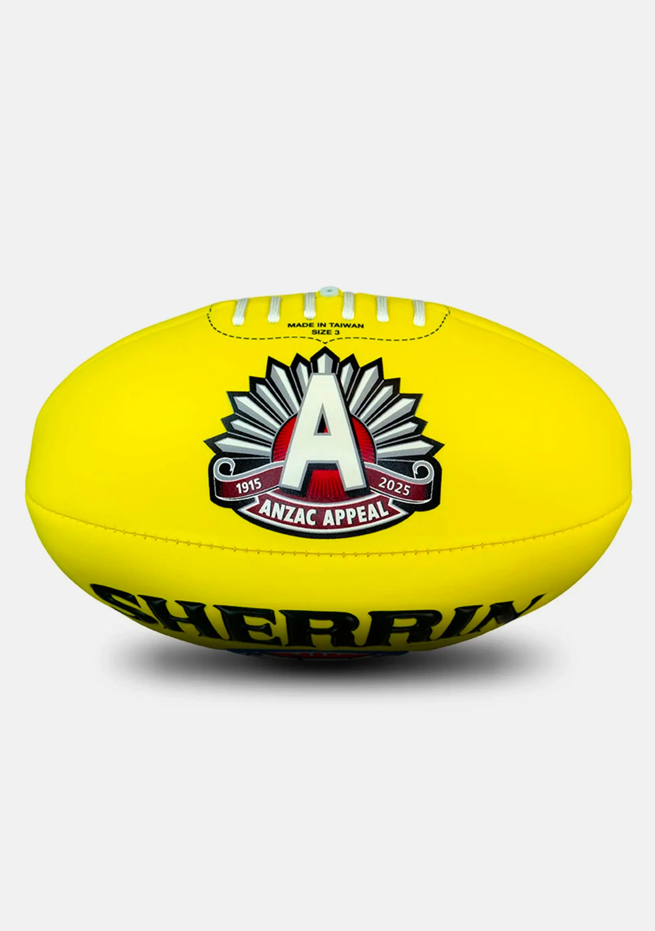 Sherrin 2025 ANZAC Eve Super Soft Touch Football Yellow