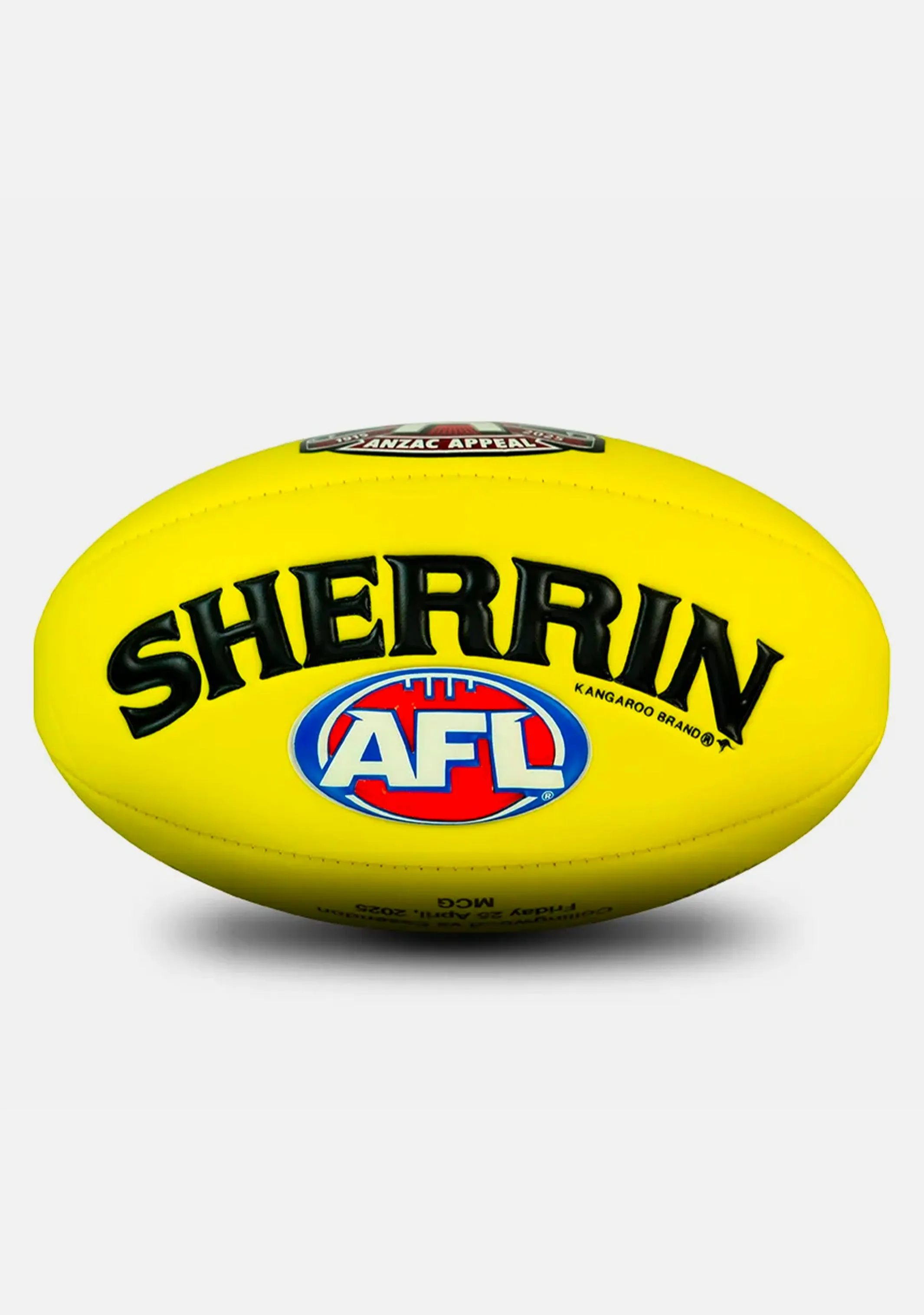 Sherrin 2025 ANZAC Eve Super Soft Touch Football Yellow