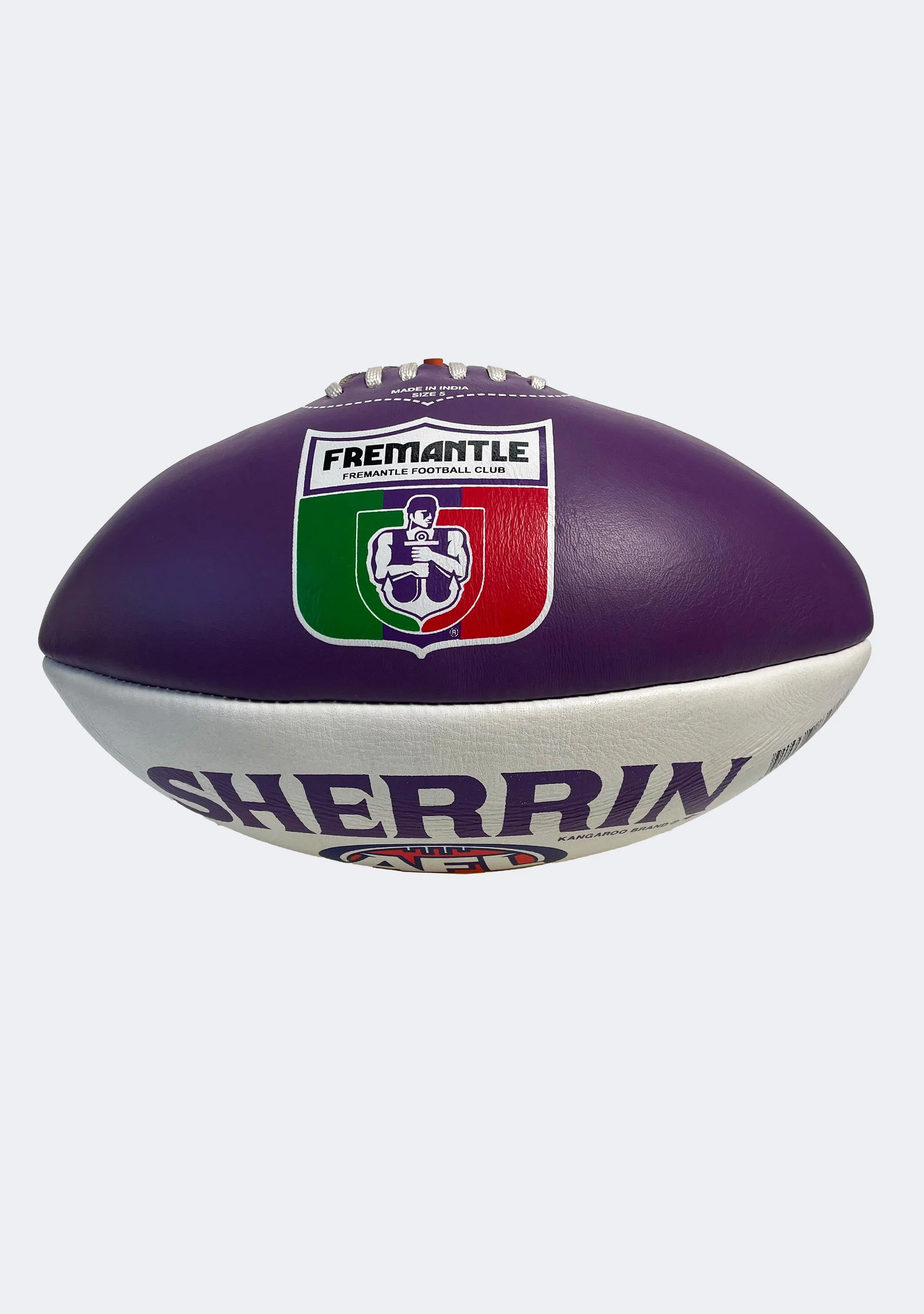 Sherrin Fremantle Dockers Leather Football Size 5