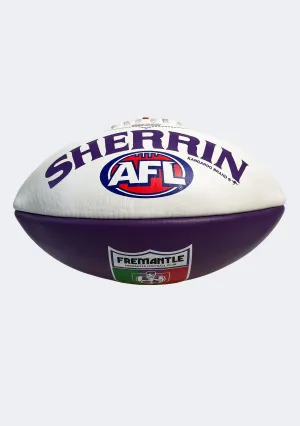 Sherrin Fremantle Dockers Leather Football Size 5