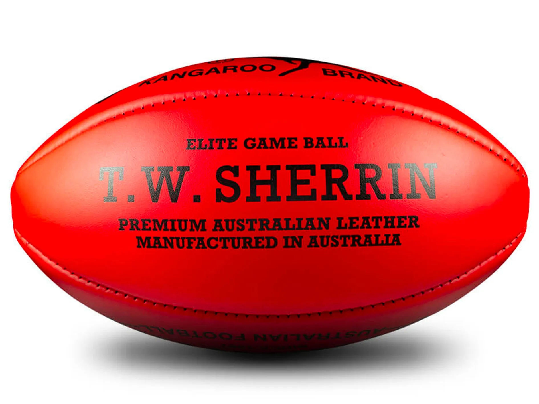 Sherrin KB Red Blemish Leather Game Ball Size 4 <br> 4711
