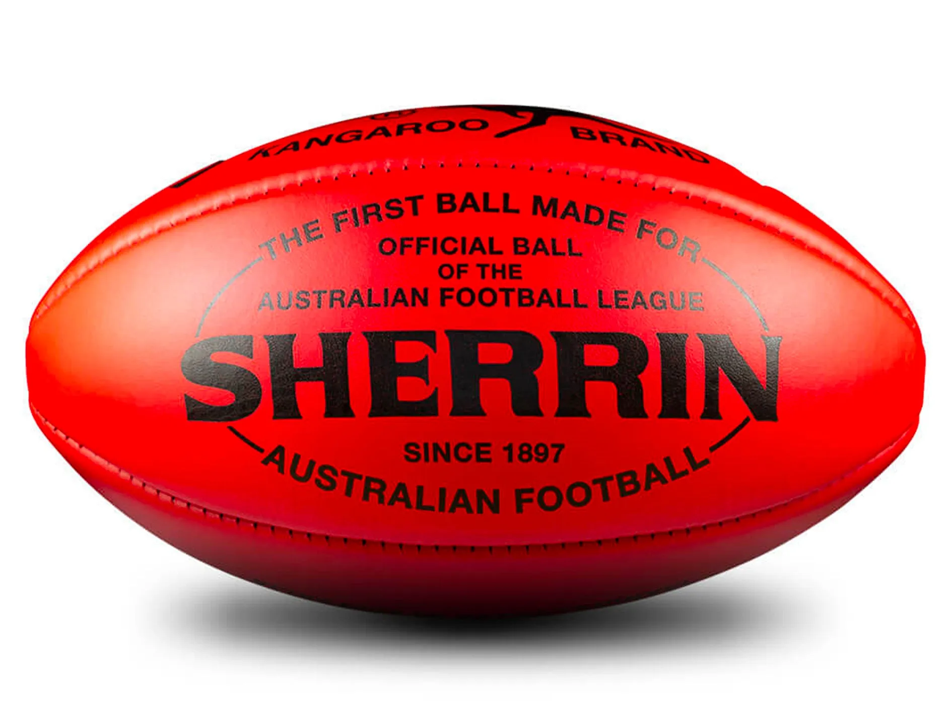 Sherrin KB Red Blemish Leather Game Ball Size 4 <br> 4711