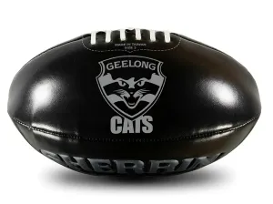 Sherrin Super Soft Touch Geelong Cats Black/Silver <BR> 4291/GEE/AFL