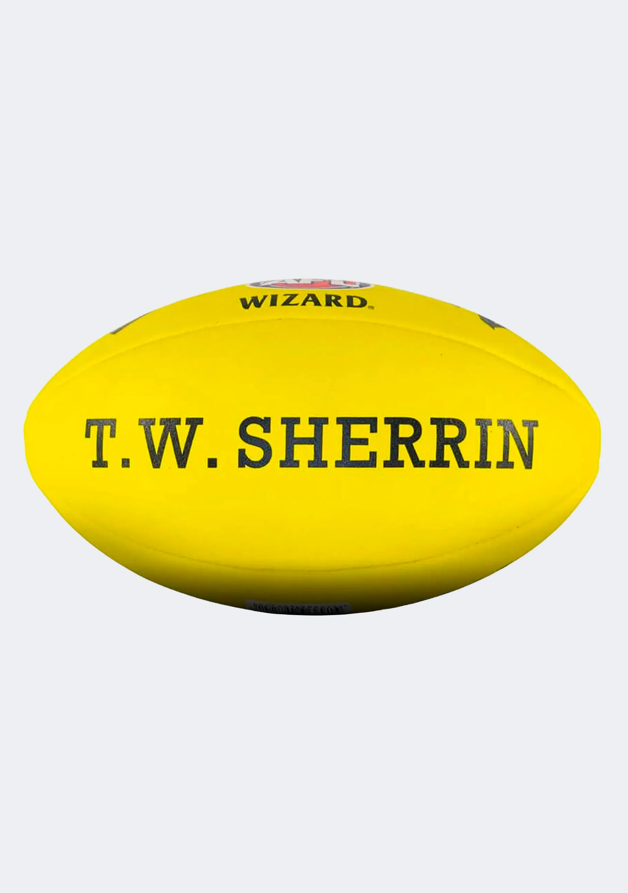 Sherrin Wizard Leather Football Yellow