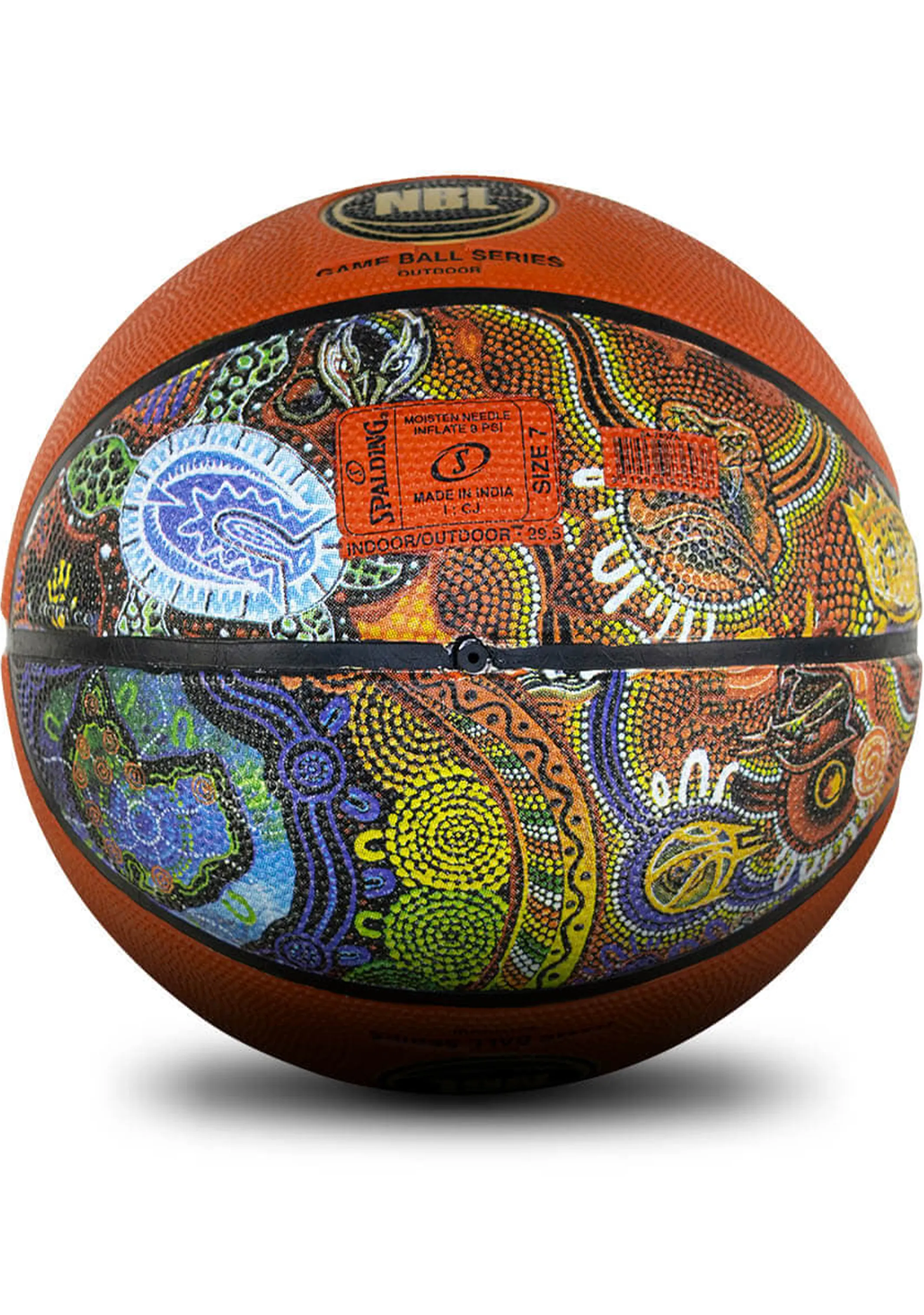 Spalding NBL Outdoor Replica Indigenous Game Ball (Brown)
