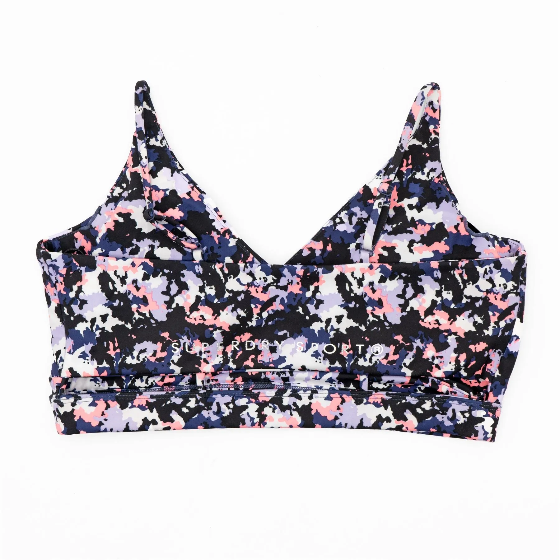Superdry Sports Bra Mid-Impact Breathable with Removable Pads, Size L Only