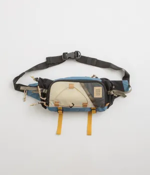 Topo Designs Mountain Hydro Hip Pack - Stone Blue / Bone White