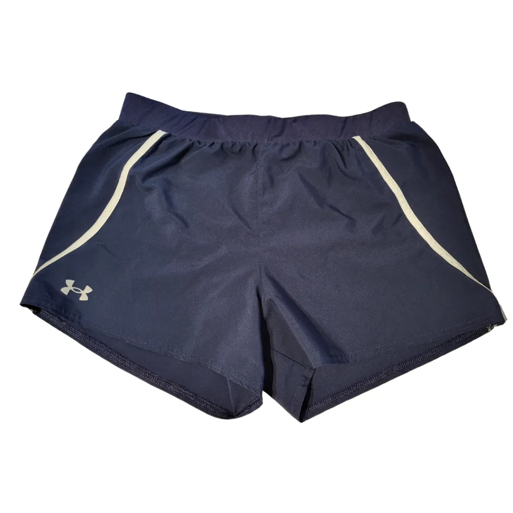 Under Armour Heatgear Navy Short w/ Athletic Stripe Size M