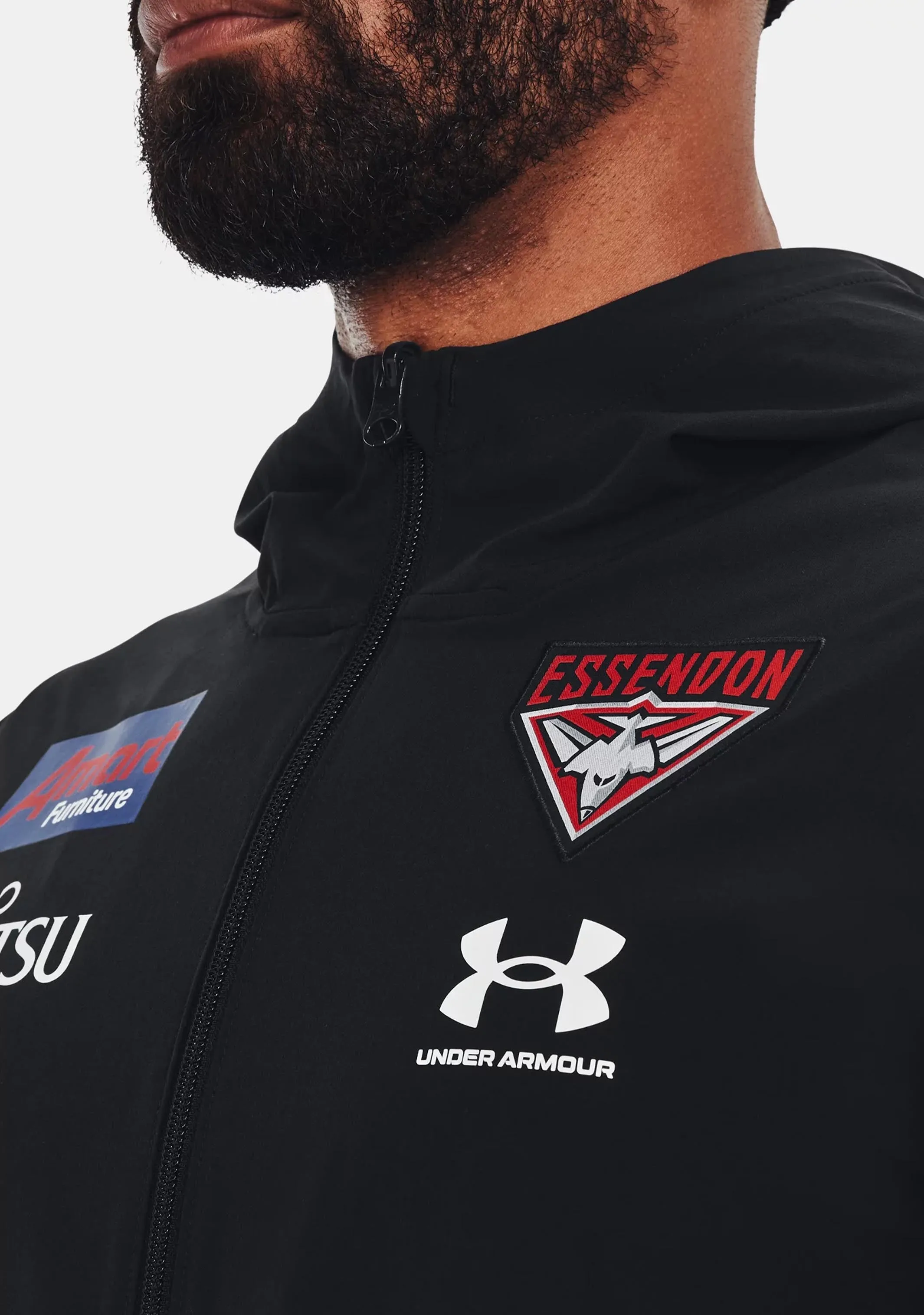 Under Armour Men's Essendon FC Challenger Storm Shell Jacket