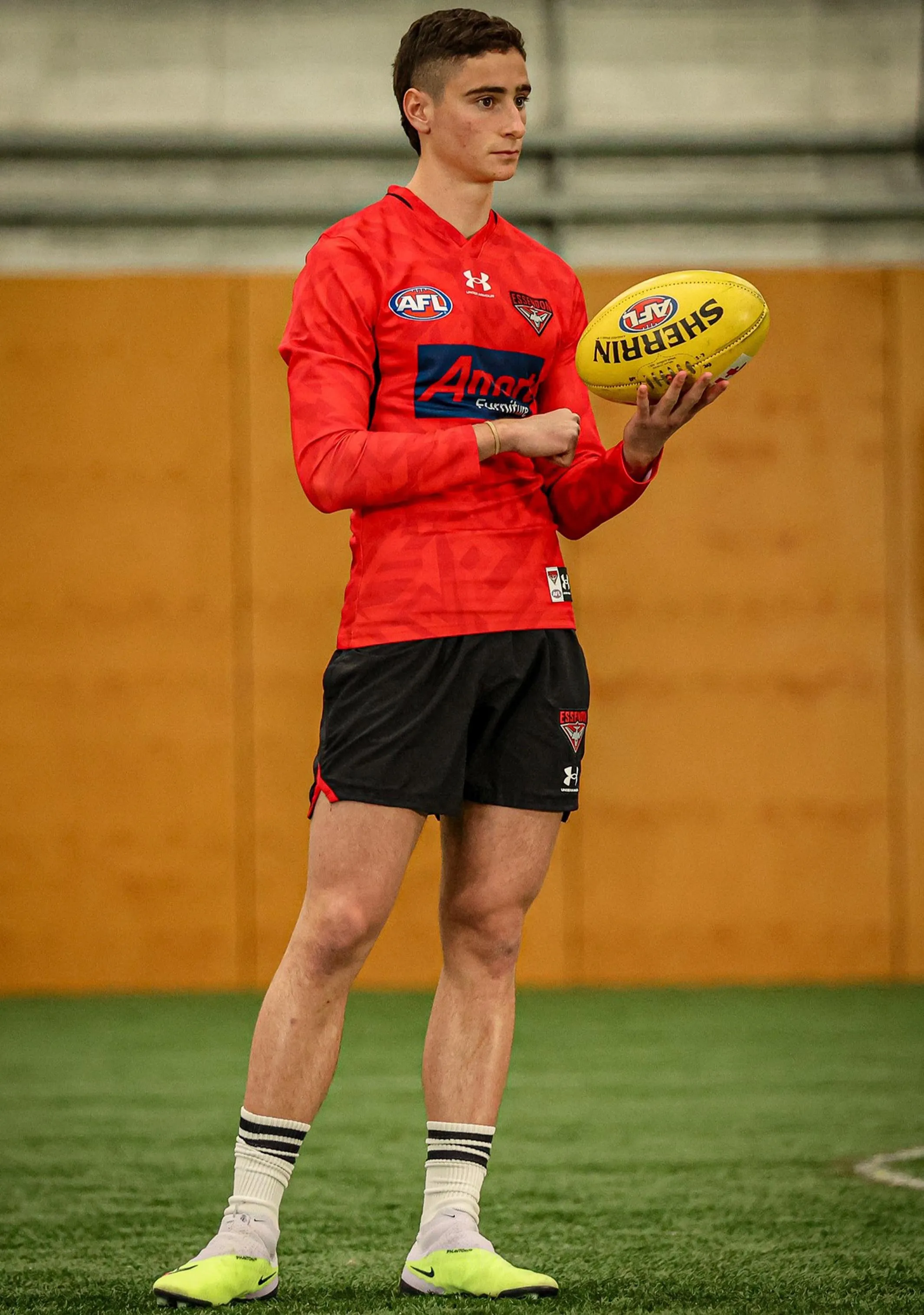 Under Armour Mens Essendon Long Sleeve Guernsey