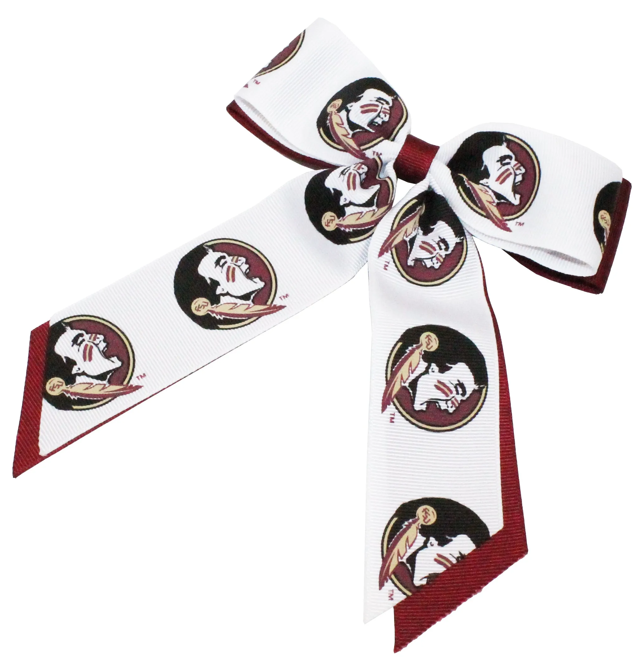 USA Licensed Bows 2-Tone Cheer Bow with Alligator Clip