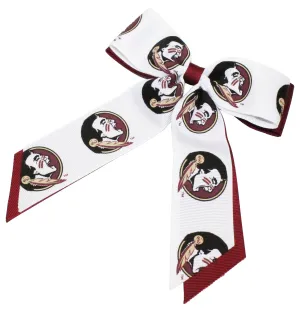 USA Licensed Bows 2-Tone Cheer Bow with Alligator Clip