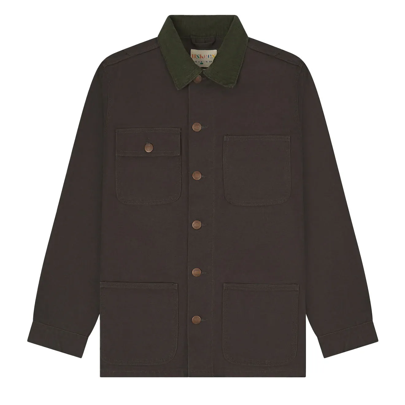 Uskees 3025 Canvas Chore Jacket Charcoal