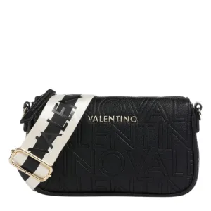 Valentino Bags Black Pansy Zip Crossbody Bag