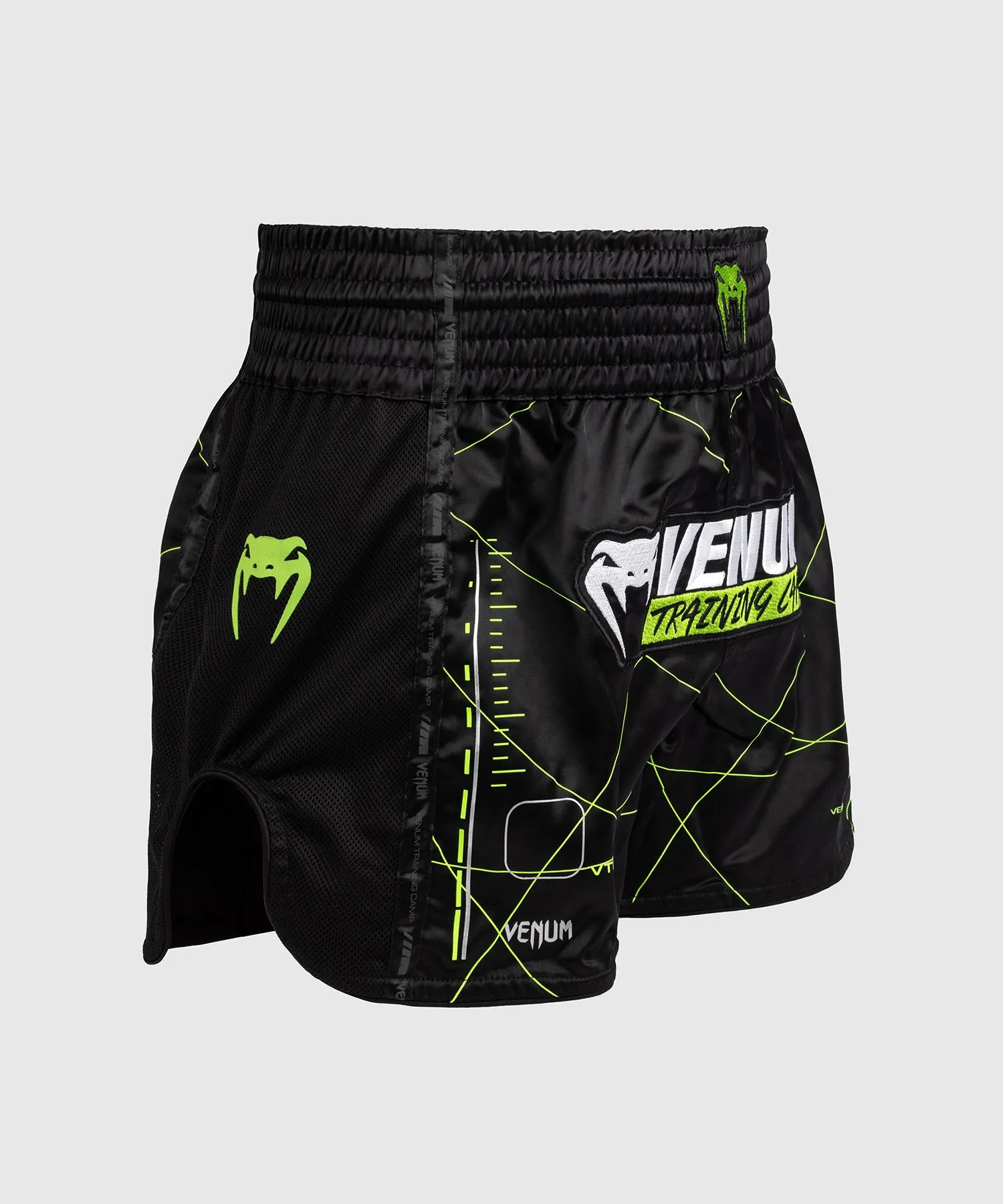 Venum Training Camp 4.0 Muay Thai Short - Black/Neon Green