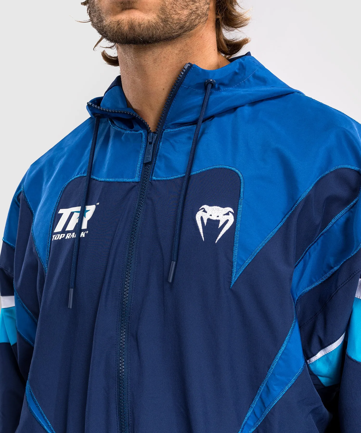 Venum x Top Rank Original Men's Hooded Tracksuit Jacket - Navy Blue