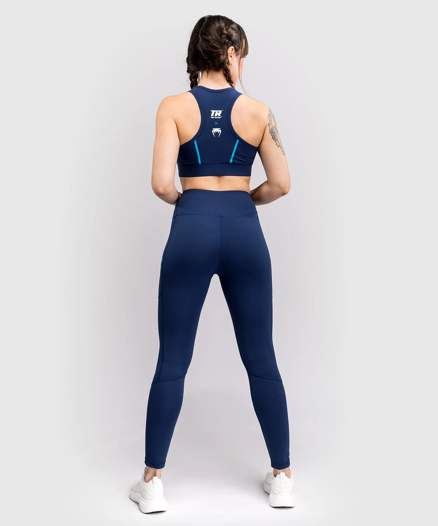 Venum x Top Rank Original Women's 7/8 Leggings - Navy Blue