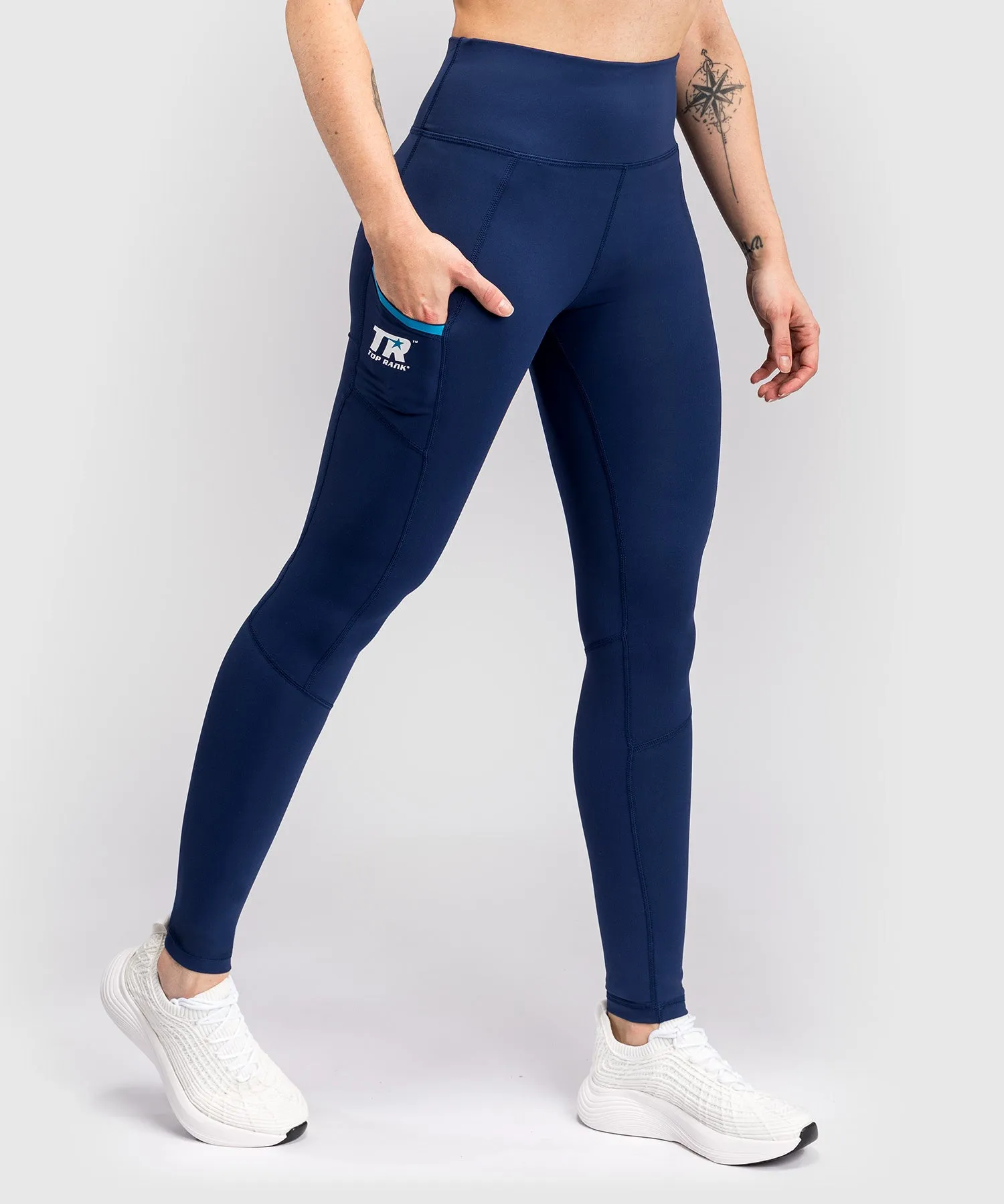 Venum x Top Rank Original Women's Full-Length Leggings - Navy Blue