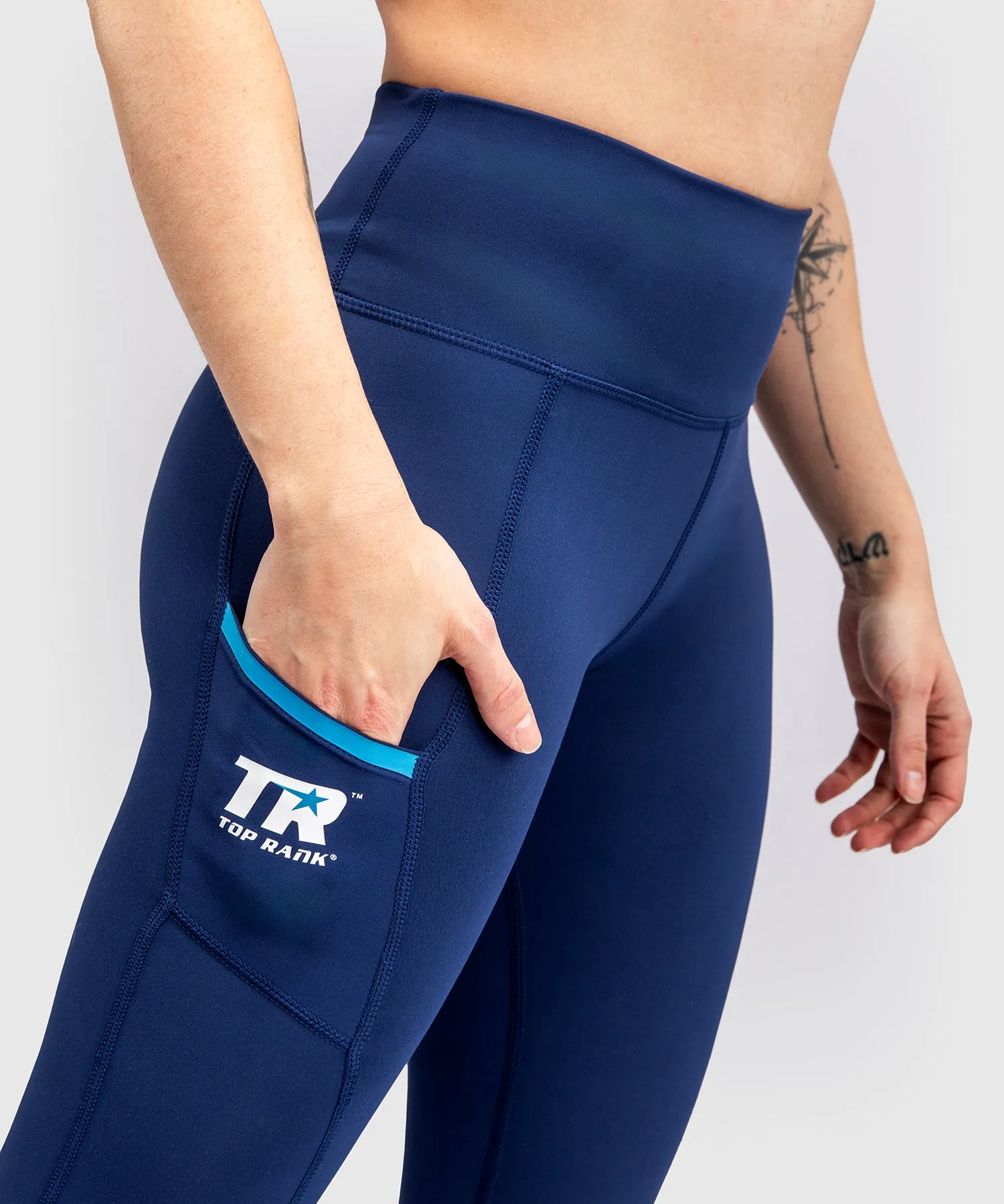 Venum x Top Rank Original Women's Full-Length Leggings - Navy Blue
